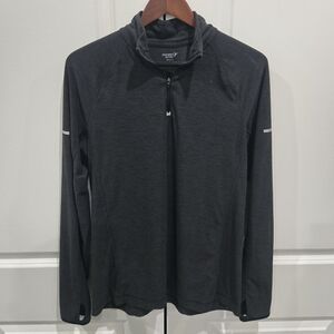 Old Navy Men's Dark Gray Lightweight Q-Zip